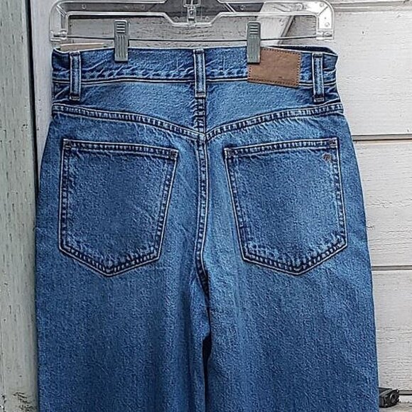 NWT Madewell High-Waisted Superwide-Leg Jeans with Deep Cuffs - Picture 4 of 13